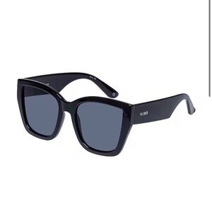 Aire Black Square Sunglasses
